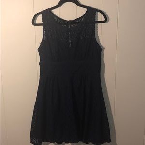 Navy blue lace dress
